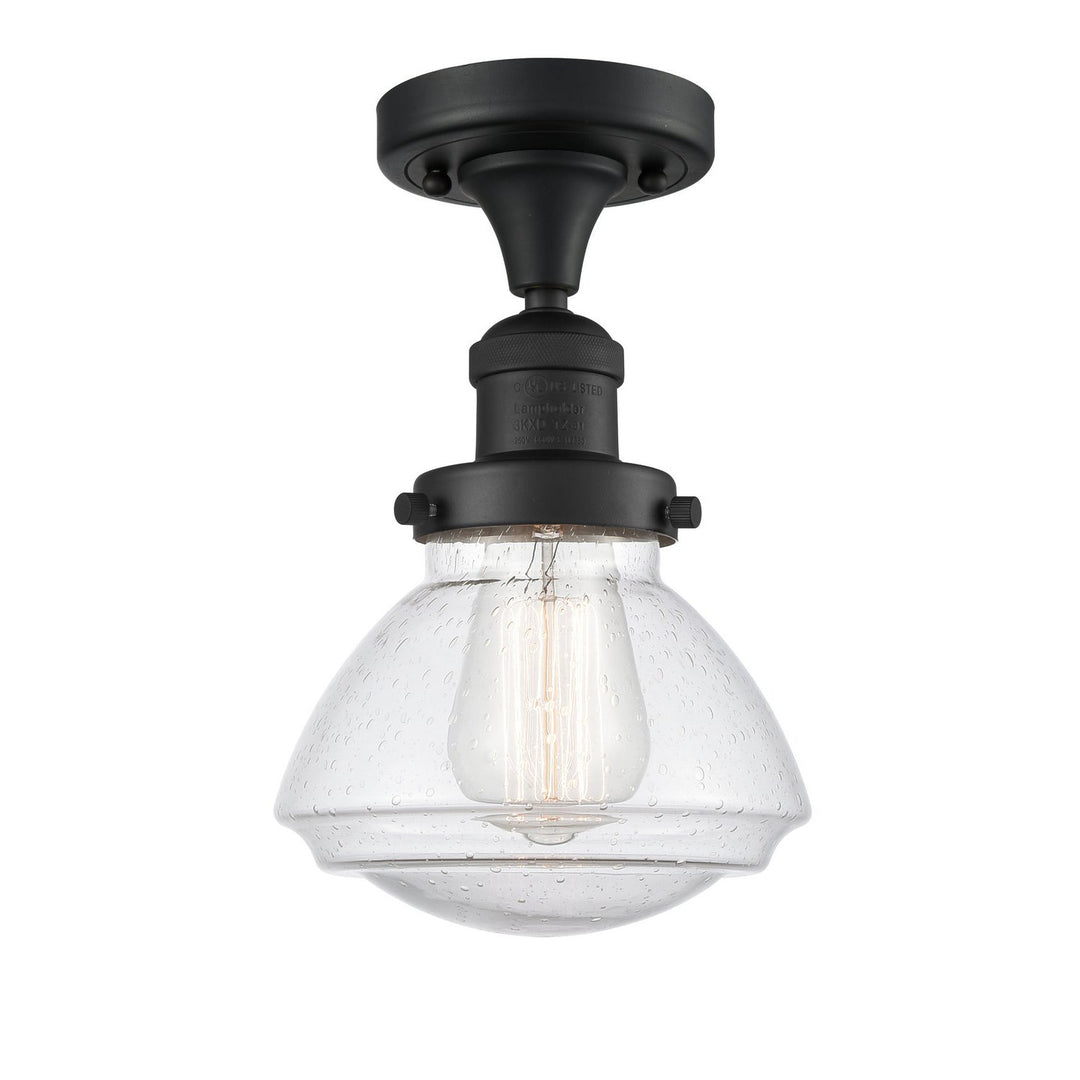 Innovations Franklin Restoration 517-1CH-BK-G324-LED Ceiling Light - Matte Black