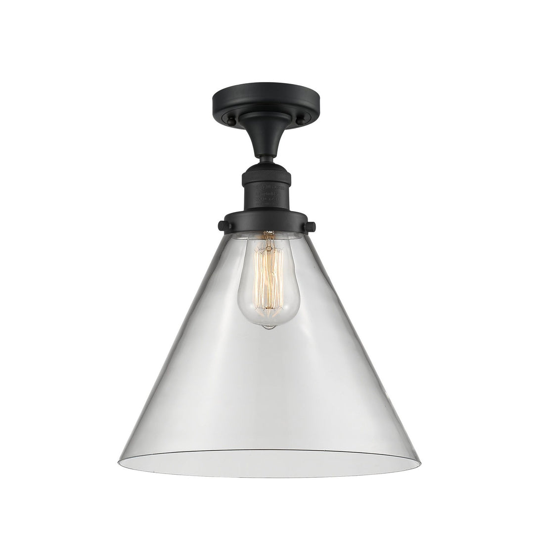 Innovations Franklin Restoration 517-1CH-BK-G42-L Ceiling Light - Matte Black