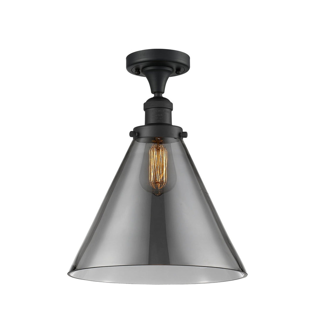 Innovations Franklin Restoration 517-1CH-BK-G43-L-LED Ceiling Light - Matte Black
