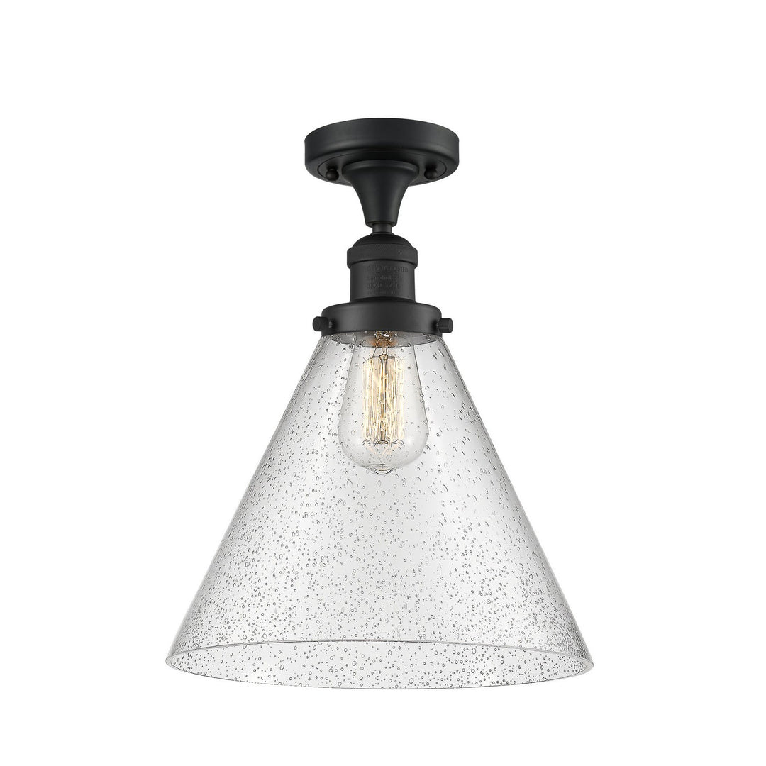 Innovations Franklin Restoration 517-1CH-BK-G44-L Ceiling Light - Matte Black