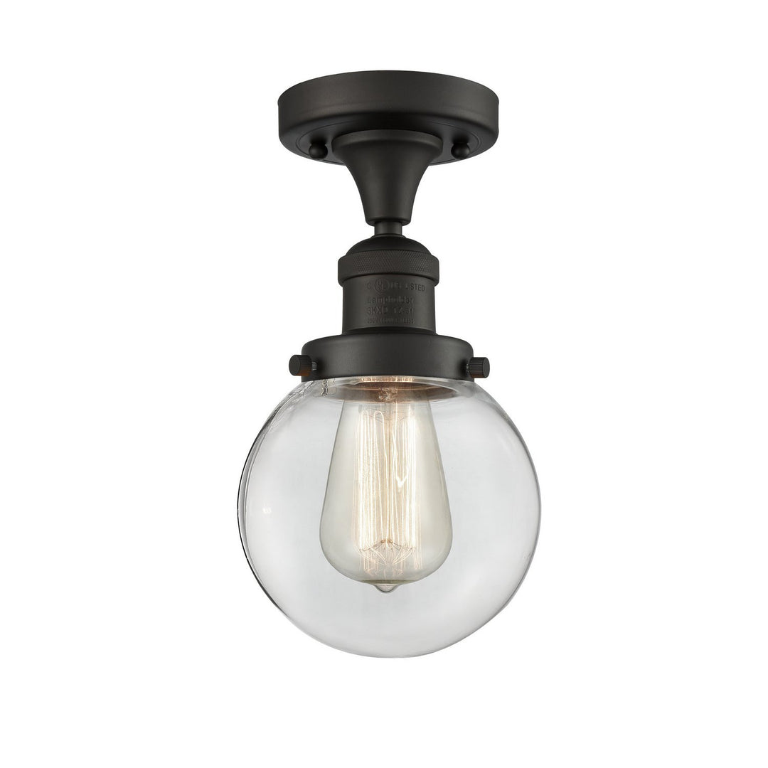 Innovations Franklin Restoration 517-1CH-OB-G202-6-LED Ceiling Light - Oil Rubbed Bronze