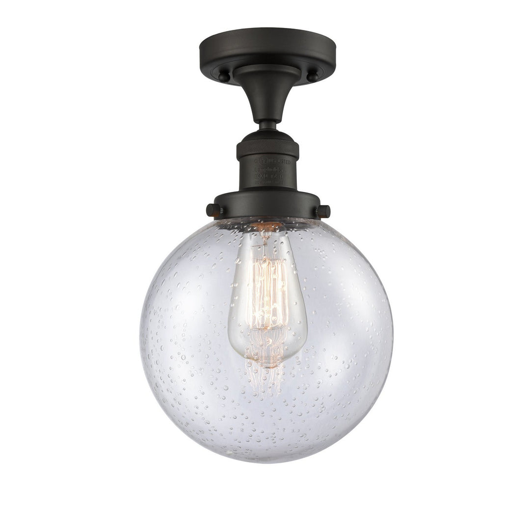 Innovations Franklin Restoration 517-1CH-OB-G204-8-LED Ceiling Light - Oil Rubbed Bronze