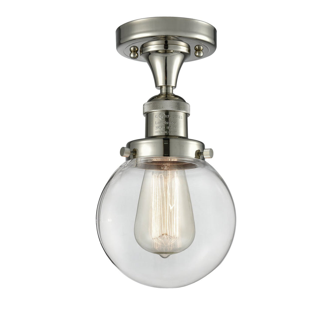 Innovations Franklin Restoration 517-1CH-PN-G202-6 Ceiling Light - Polished Nickel