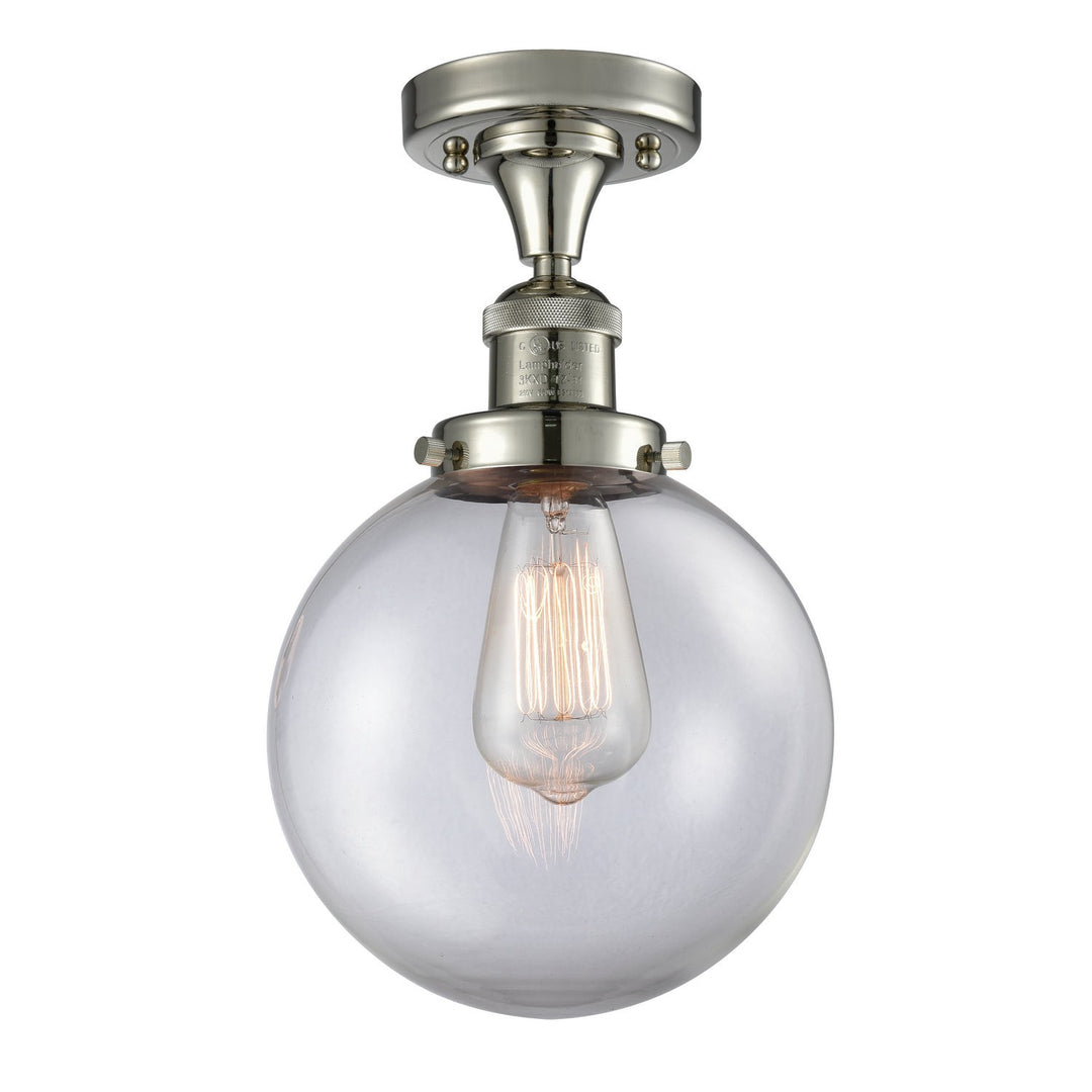 Innovations Franklin Restoration 517-1CH-PN-G202-8-LED Ceiling Light - Polished Nickel