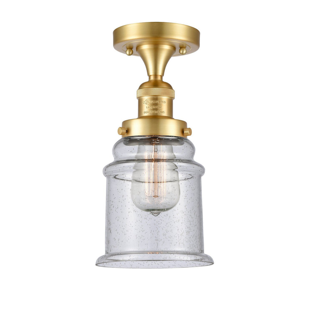 Innovations Franklin Restoration 517-1CH-SG-G184-LED Ceiling Light - Satin Gold