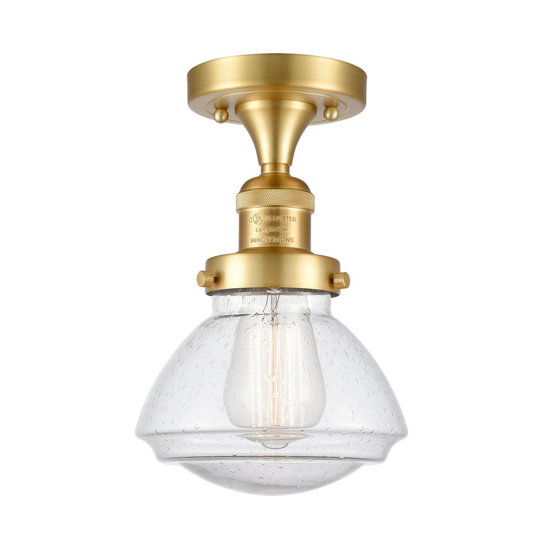 Innovations Franklin Restoration 517-1CH-SG-G324-LED Ceiling Light - Satin Gold