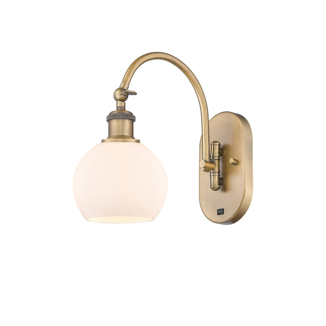 Innovations Ballston 518-1W-BB-G121-6 Wall Sconce Light - Brushed Brass