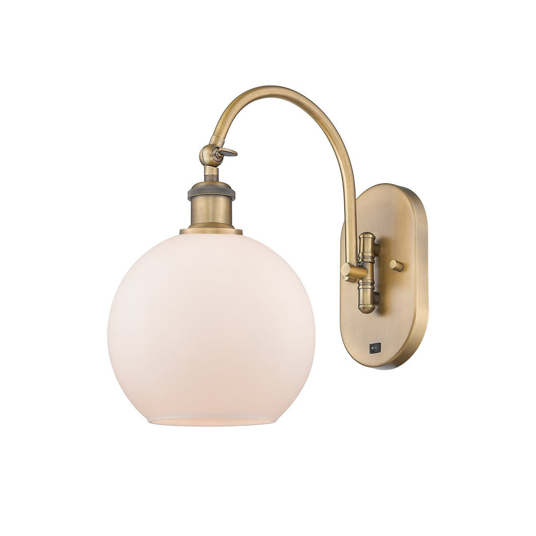 Innovations Ballston 518-1W-BB-G121-8 Wall Sconce Light - Brushed Brass