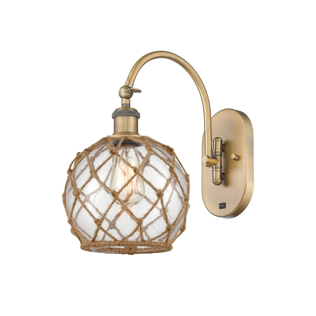 Innovations Ballston 518-1W-BB-G122-8RB-LED Wall Sconce Light - Brushed Brass