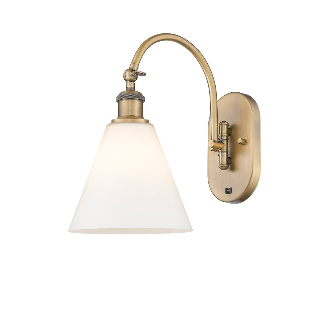 Innovations Ballston 518-1W-BB-GBC-81-LED Wall Sconce Light - Brushed Brass
