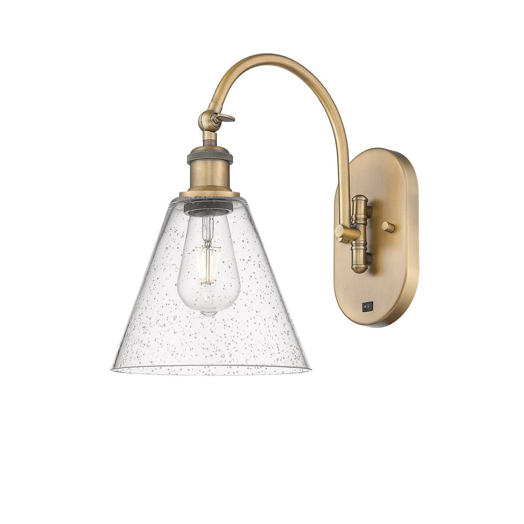 Innovations Ballston 518-1W-BB-GBC-84 Wall Sconce Light - Brushed Brass