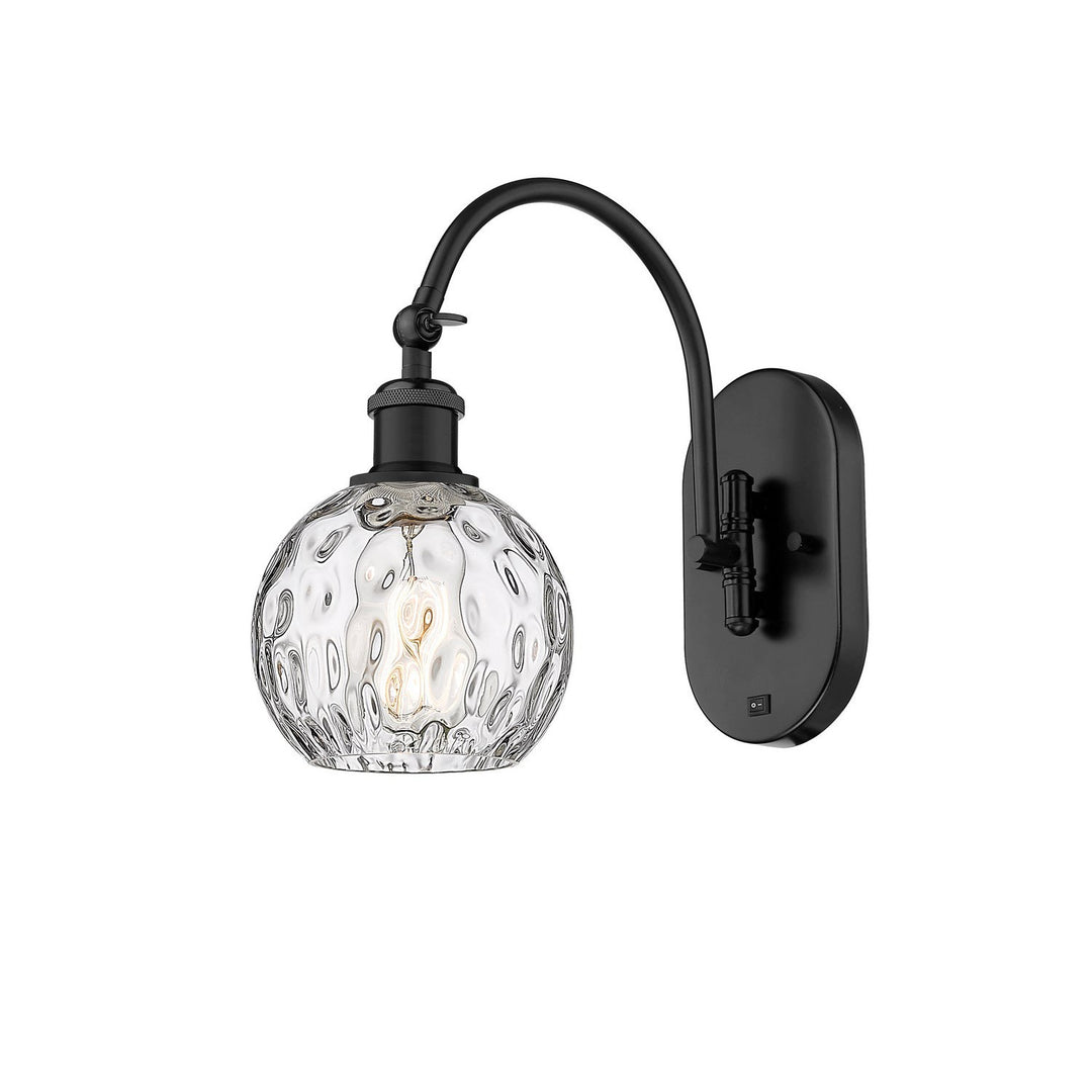Innovations Ballston 518-1W-BK-G1215-6 Wall Sconce Light - Matte Black