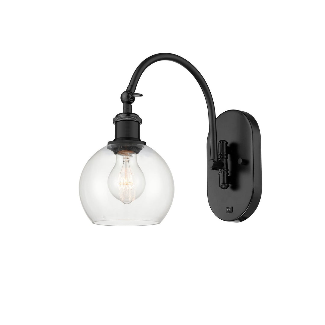 Innovations Ballston 518-1W-BK-G122-6-LED Wall Sconce Light - Matte Black