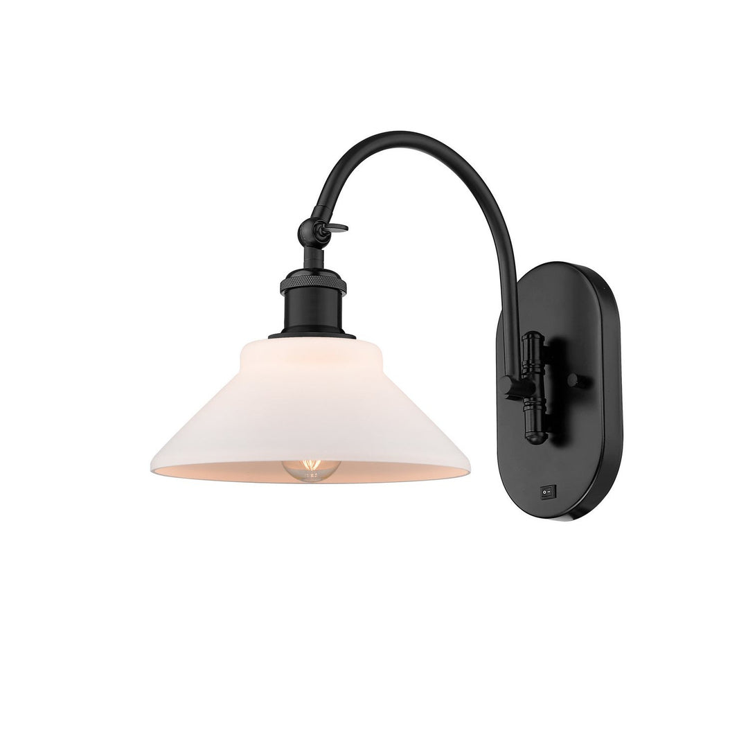 Innovations Ballston 518-1W-BK-G131 Wall Sconce Light - Matte Black
