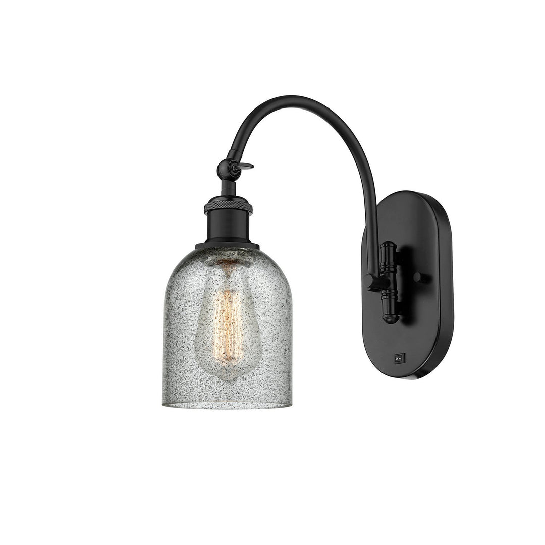 Innovations Ballston 518-1W-BK-G257 Wall Sconce Light - Matte Black