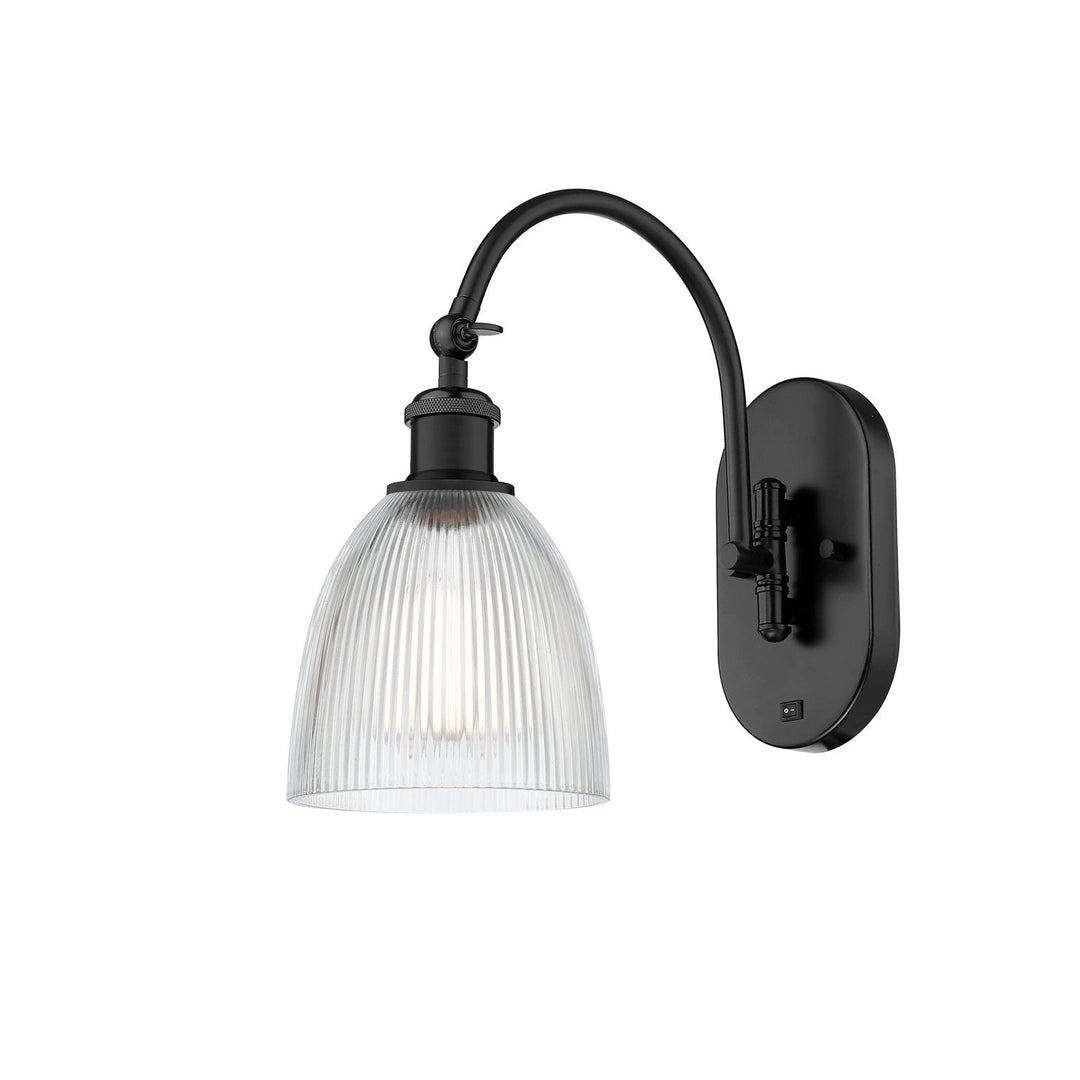 Innovations Ballston 518-1W-BK-G382 Wall Sconce Light - Matte Black
