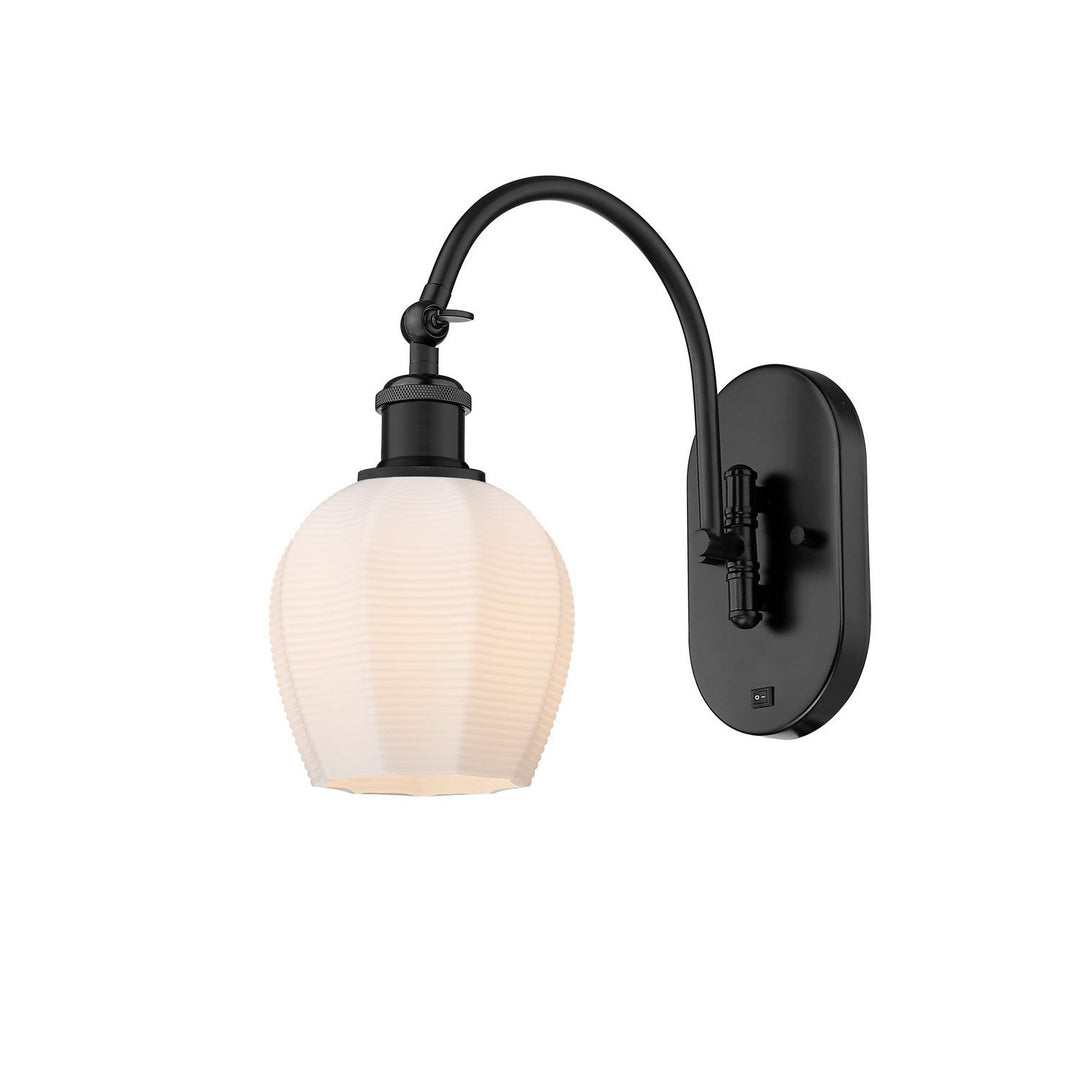 Innovations Ballston 518-1W-BK-G461-6 Wall Sconce Light - Matte Black