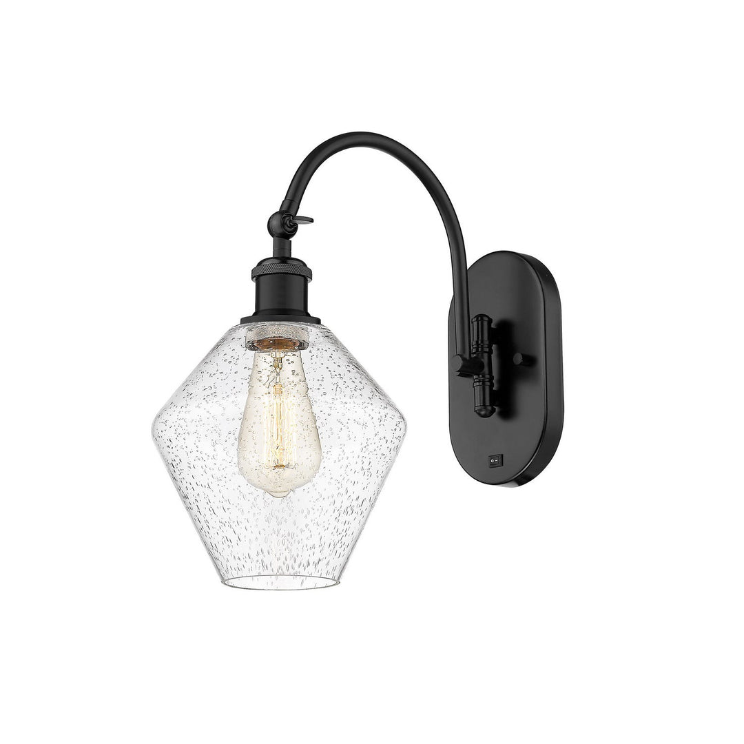 Innovations Ballston 518-1W-BK-G654-8 Wall Sconce Light - Matte Black