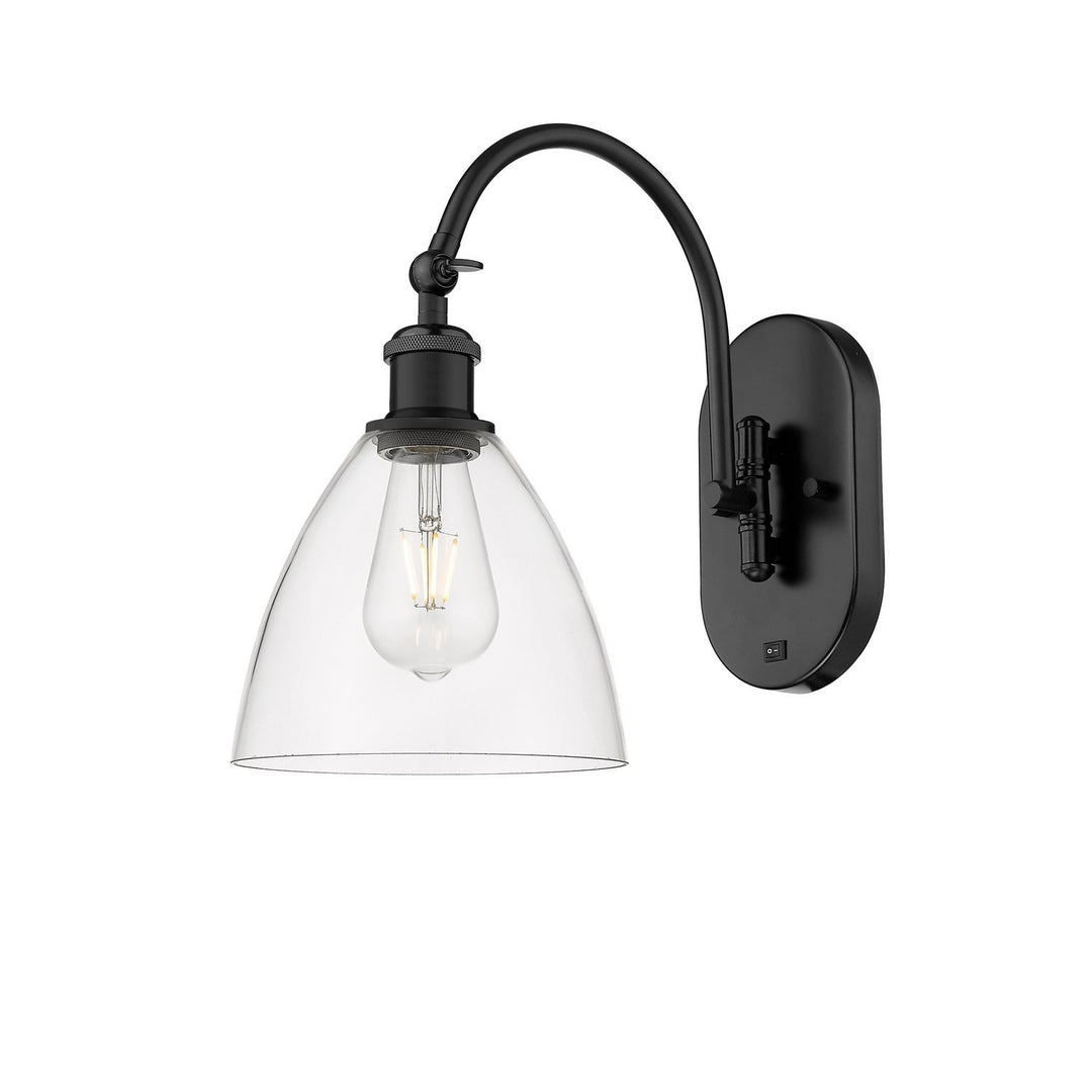 Innovations Ballston 518-1W-BK-GBD-752 Wall Sconce Light - Matte Black