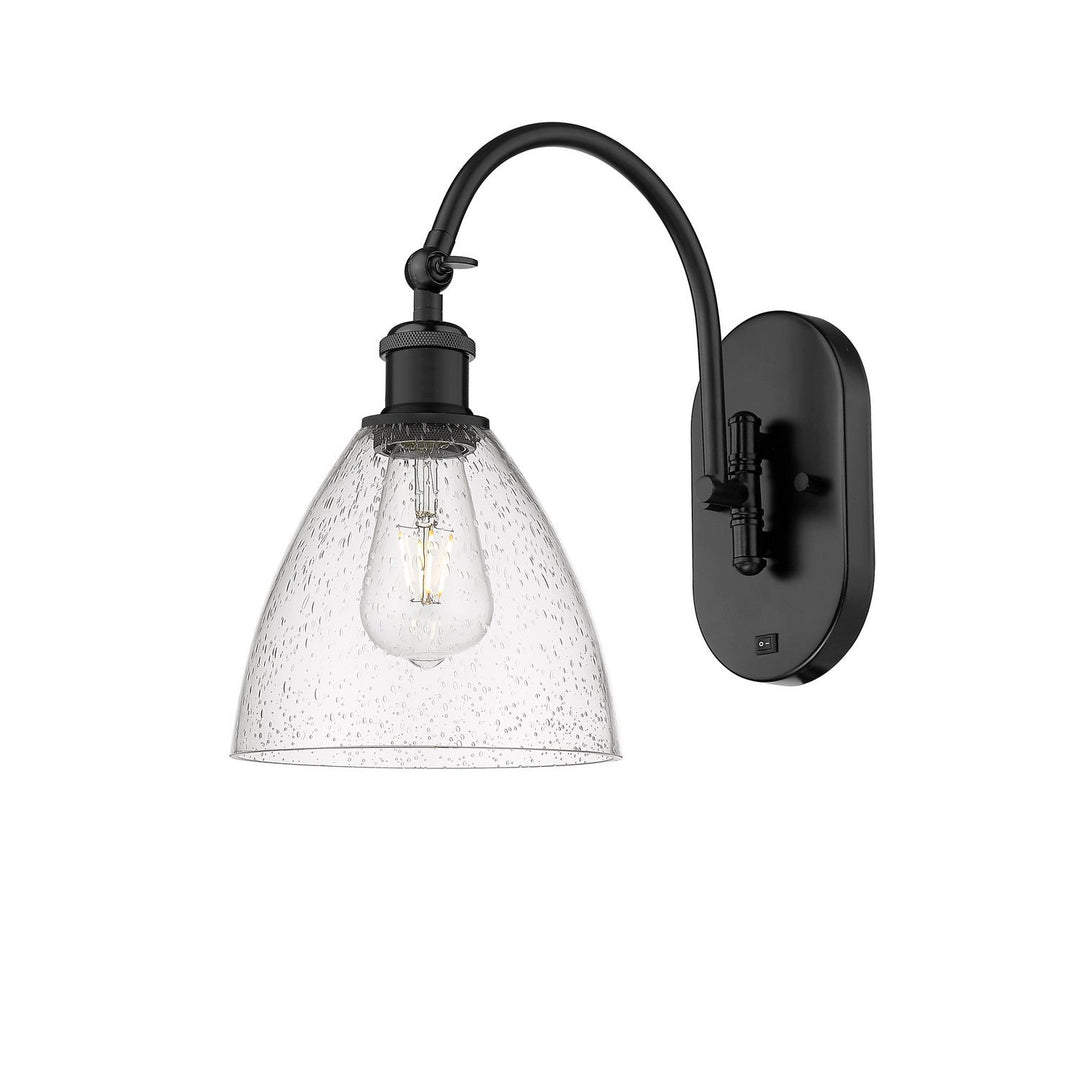 Innovations Ballston 518-1W-BK-GBD-754 Wall Sconce Light - Matte Black