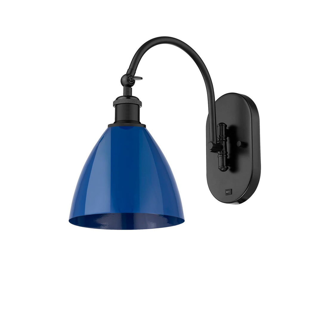 Innovations Ballston 518-1W-BK-MBD-75-BL Wall Sconce Light - Matte Black