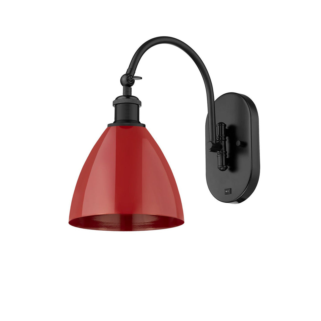 Innovations Ballston 518-1W-BK-MBD-75-RD Wall Sconce Light - Matte Black