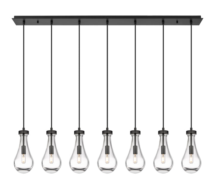 Innovations Downtown Urban 127-451-1P-BK-G451-5CL Pendant Light - Matte Black