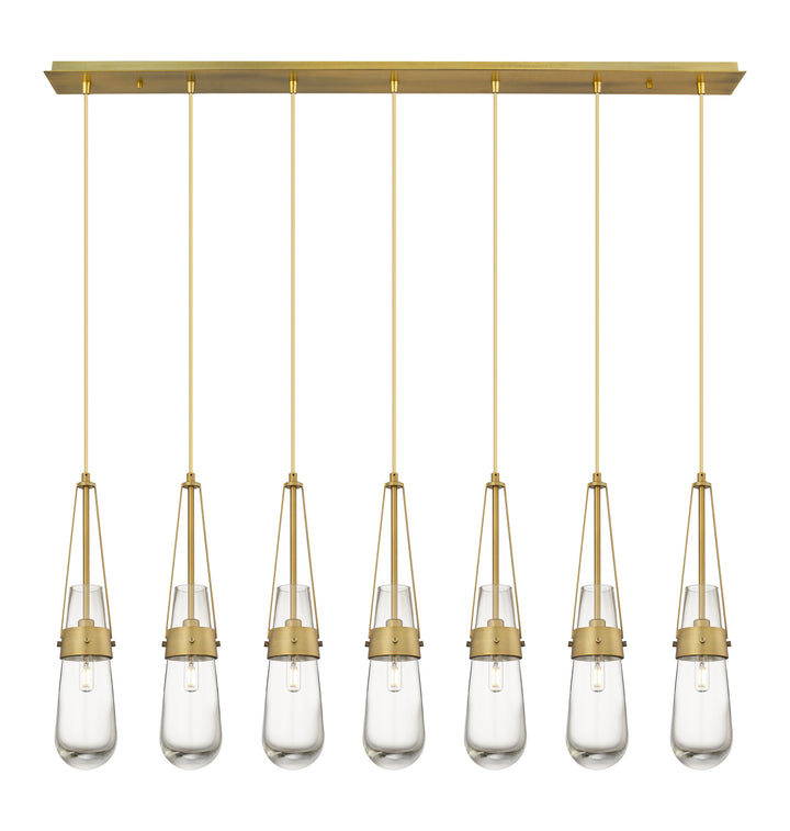 Innovations Downtown Urban 127-452-1P-BB-G452-4CL Pendant Light - Brushed Brass