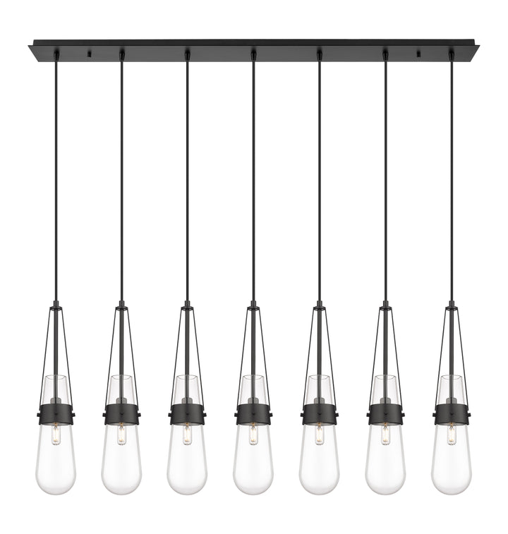 Innovations Downtown Urban 127-452-1P-BK-G452-4CL Pendant Light - Matte Black