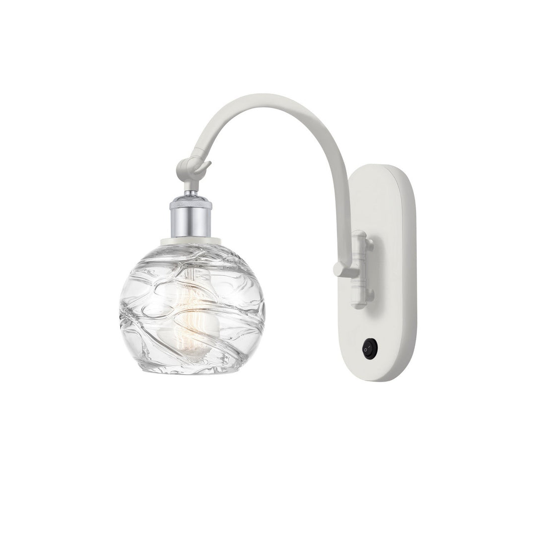 Innovations Ballston 518-1W-WPC-G1213-6-LED Wall Sconce Light - White and Polished Chrome