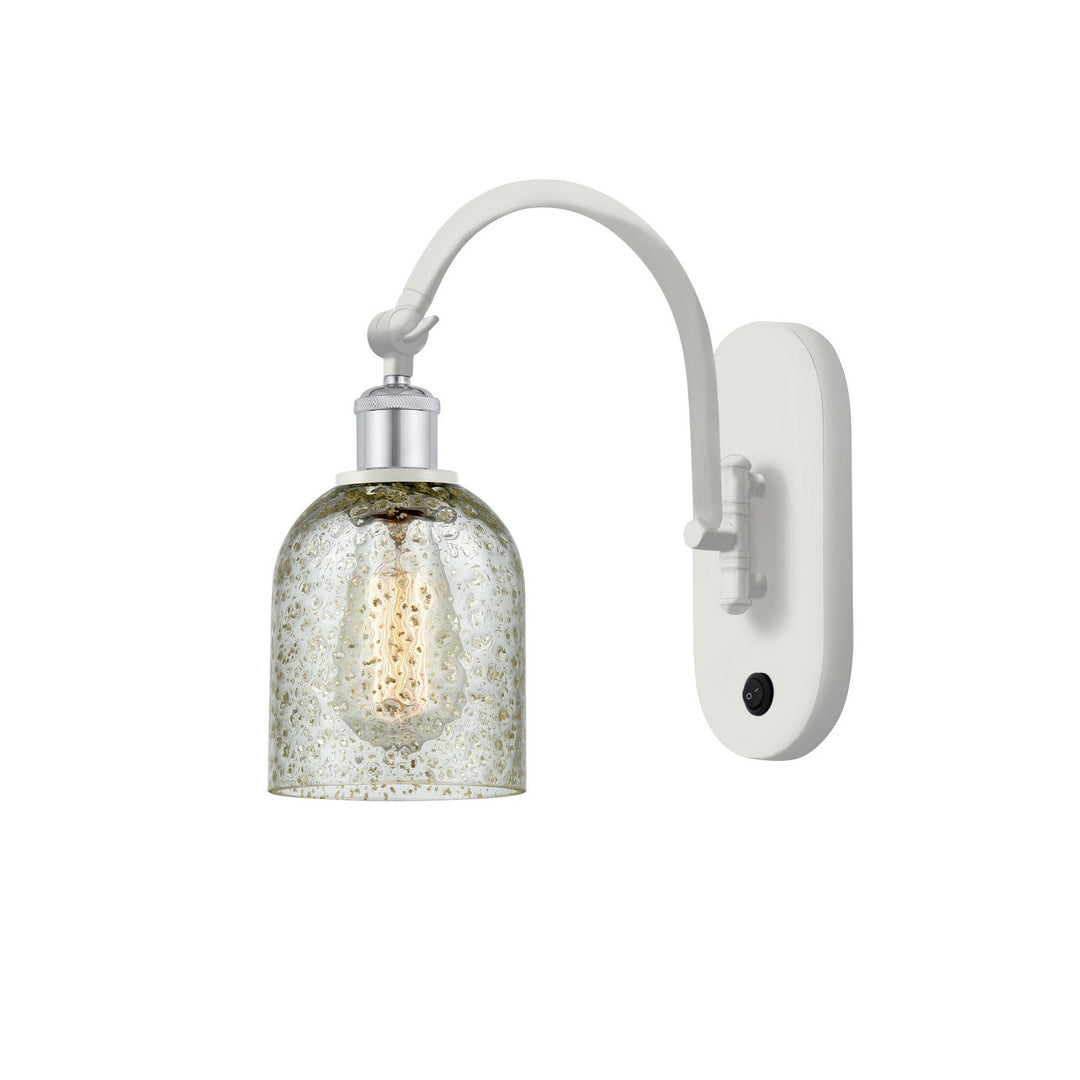 Innovations Ballston 518-1W-WPC-G259-LED Wall Sconce Light - White and Polished Chrome