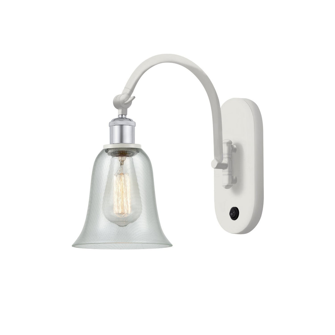 Innovations Ballston 518-1W-WPC-G2812 Wall Sconce Light - White and Polished Chrome