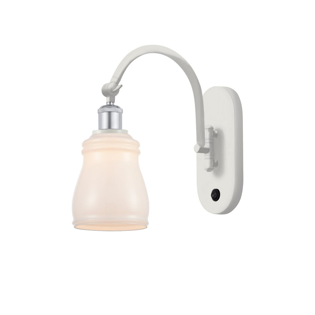 Innovations Ballston 518-1W-WPC-G391-LED Wall Sconce Light - White and Polished Chrome