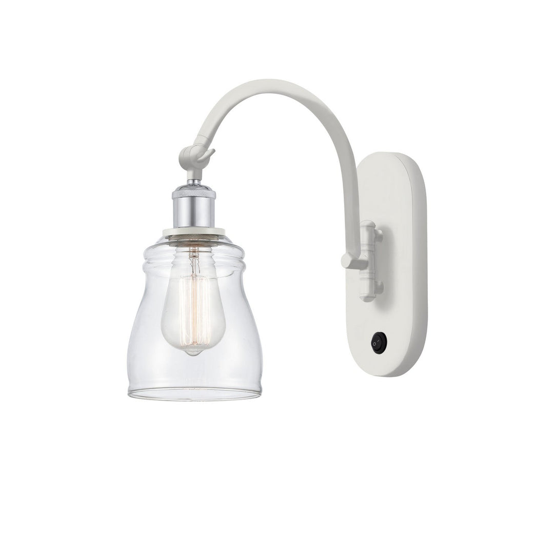 Innovations Ballston 518-1W-WPC-G392-LED Wall Sconce Light - White and Polished Chrome