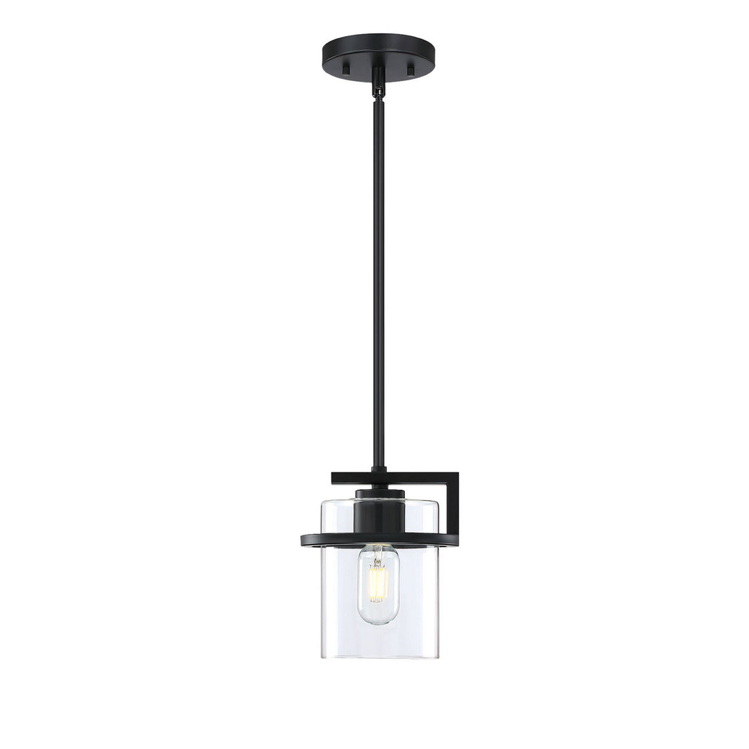 Forte Halo 2405-01-04 Pendant Light - Black