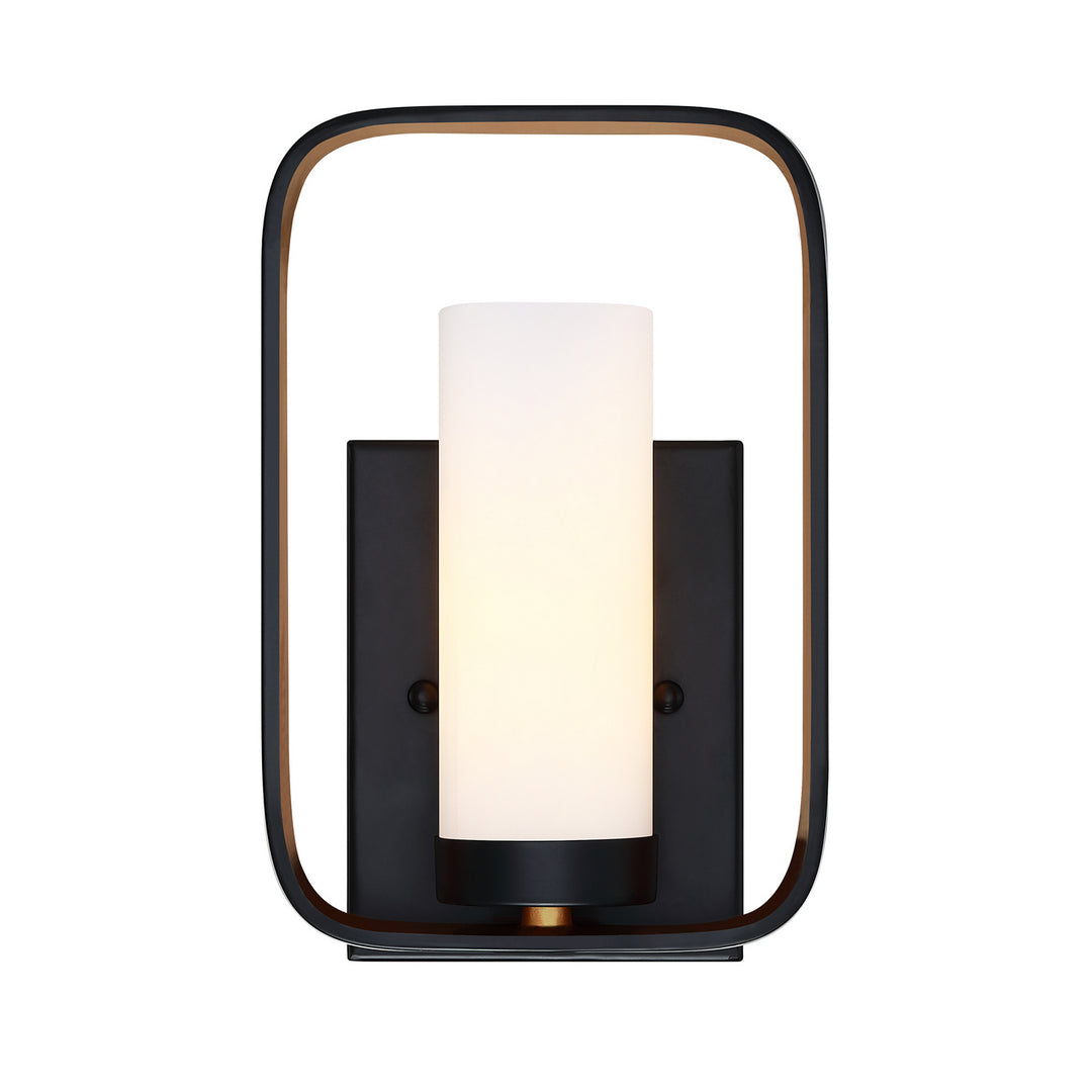 Forte Kineo 5197-01-42 Wall Light - Black/Gold