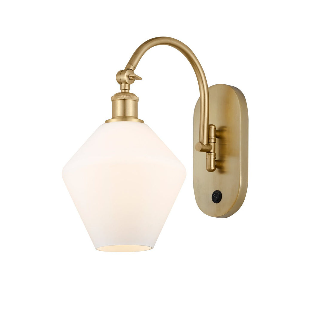 Innovations Ballston 518-1W-SG-G651-8 Wall Sconce Light - Satin Gold