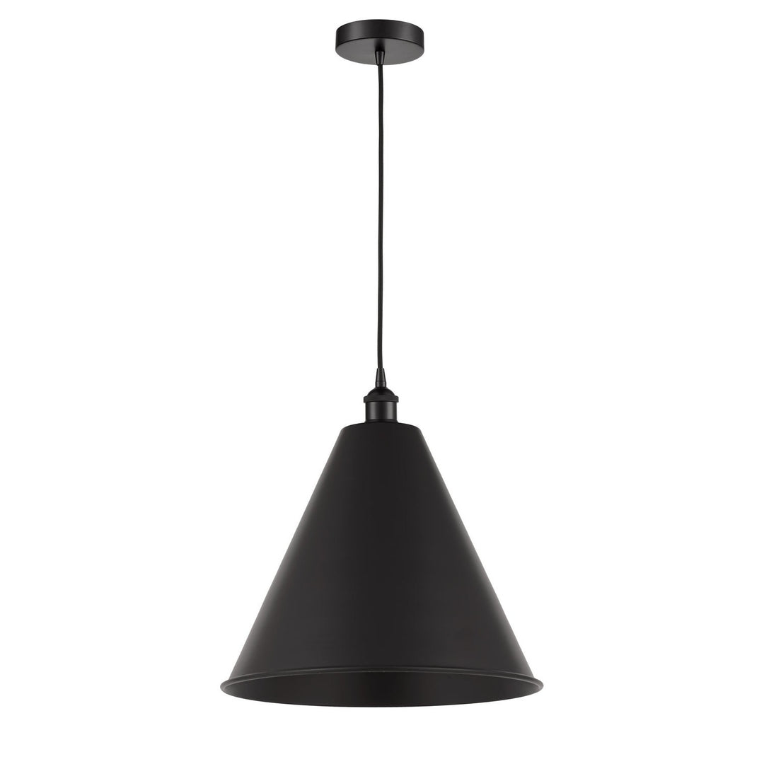 Innovations Edison 616-1P-BK-MBC-16-BK-LED Pendant Light - Matte Black