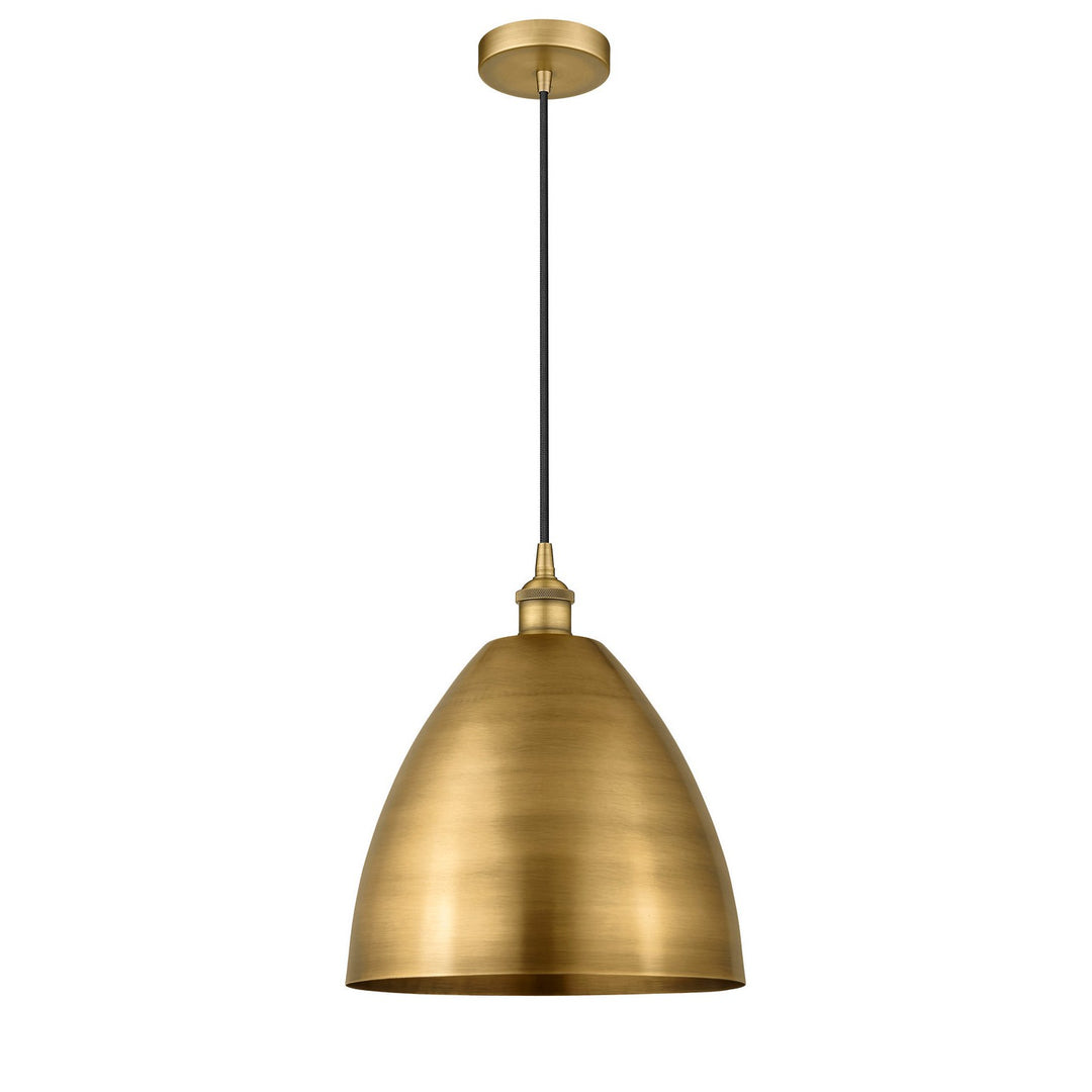 Innovations Edison 616-1P-BB-MBD-12-BB-LED Pendant Light - Brushed Brass