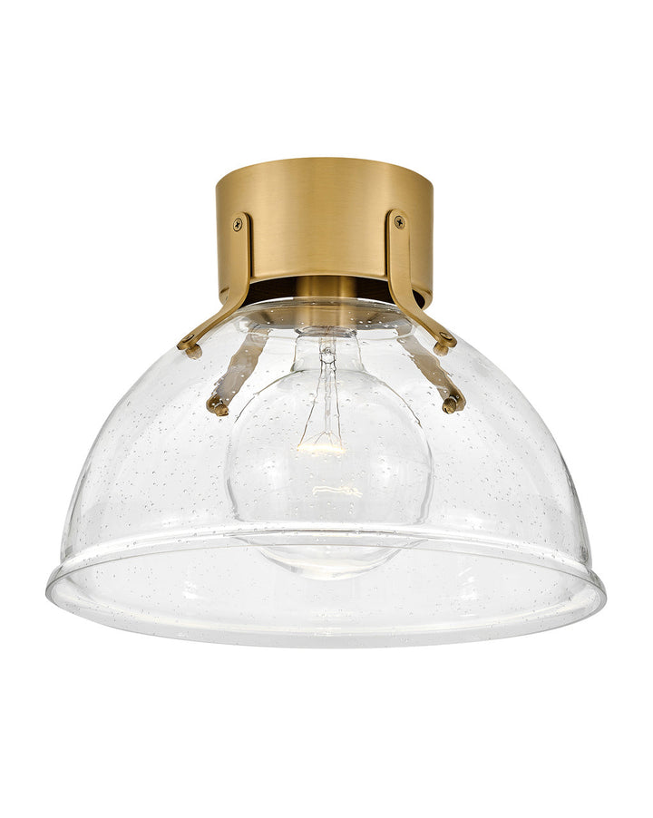 Hinkley Argo 3481HB-CS Ceiling Light - Heritage Brass with Clear Seedy glass