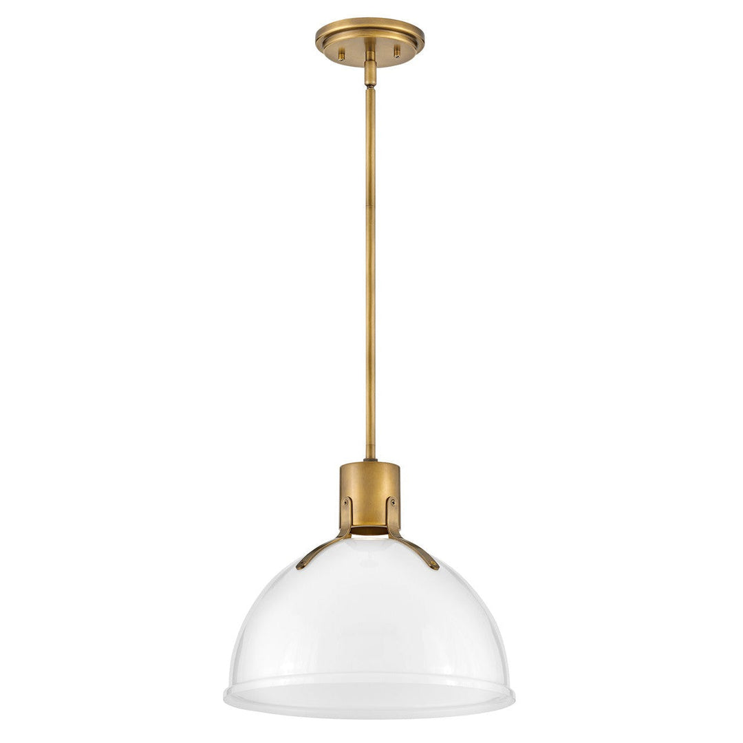 Hinkley Argo 3487HB-CO Pendant Light - Heritage Brass with Cased Opal Glass