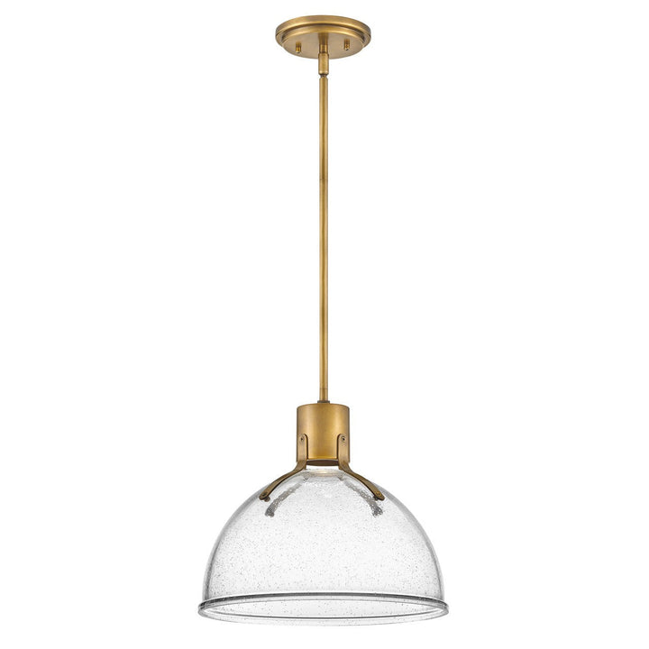 Hinkley Argo 3487HB-CS Pendant Light - Heritage Brass with Clear Seedy glass
