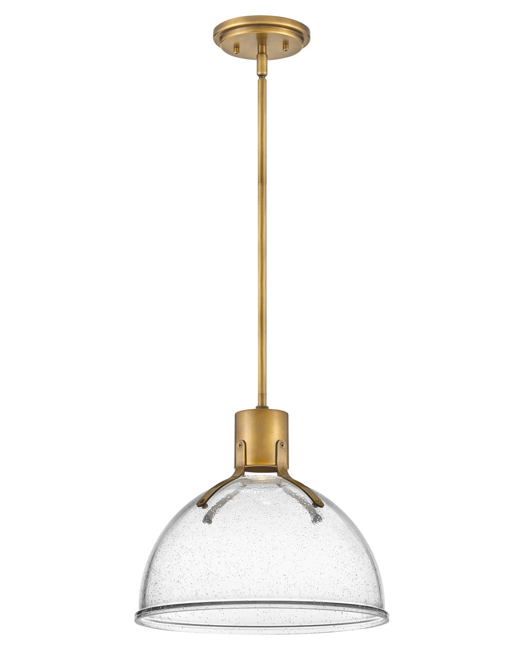 Hinkley Argo 3487HB-CS Pendant Light - Heritage Brass with Clear Seedy glass