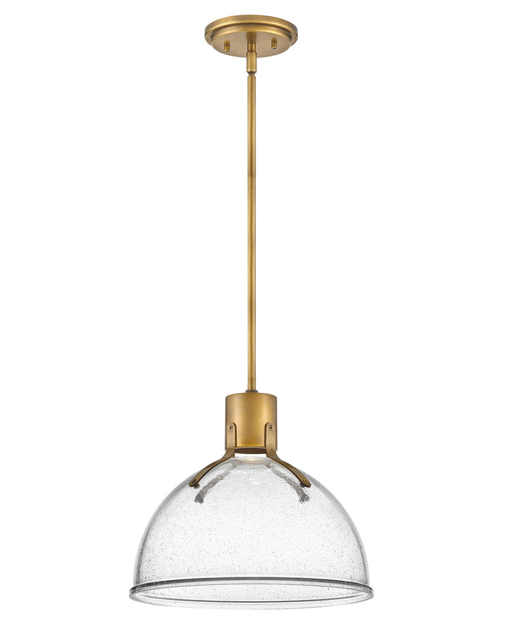 Hinkley Argo 3487HB-CS Pendant Light - Heritage Brass with Clear Seedy glass