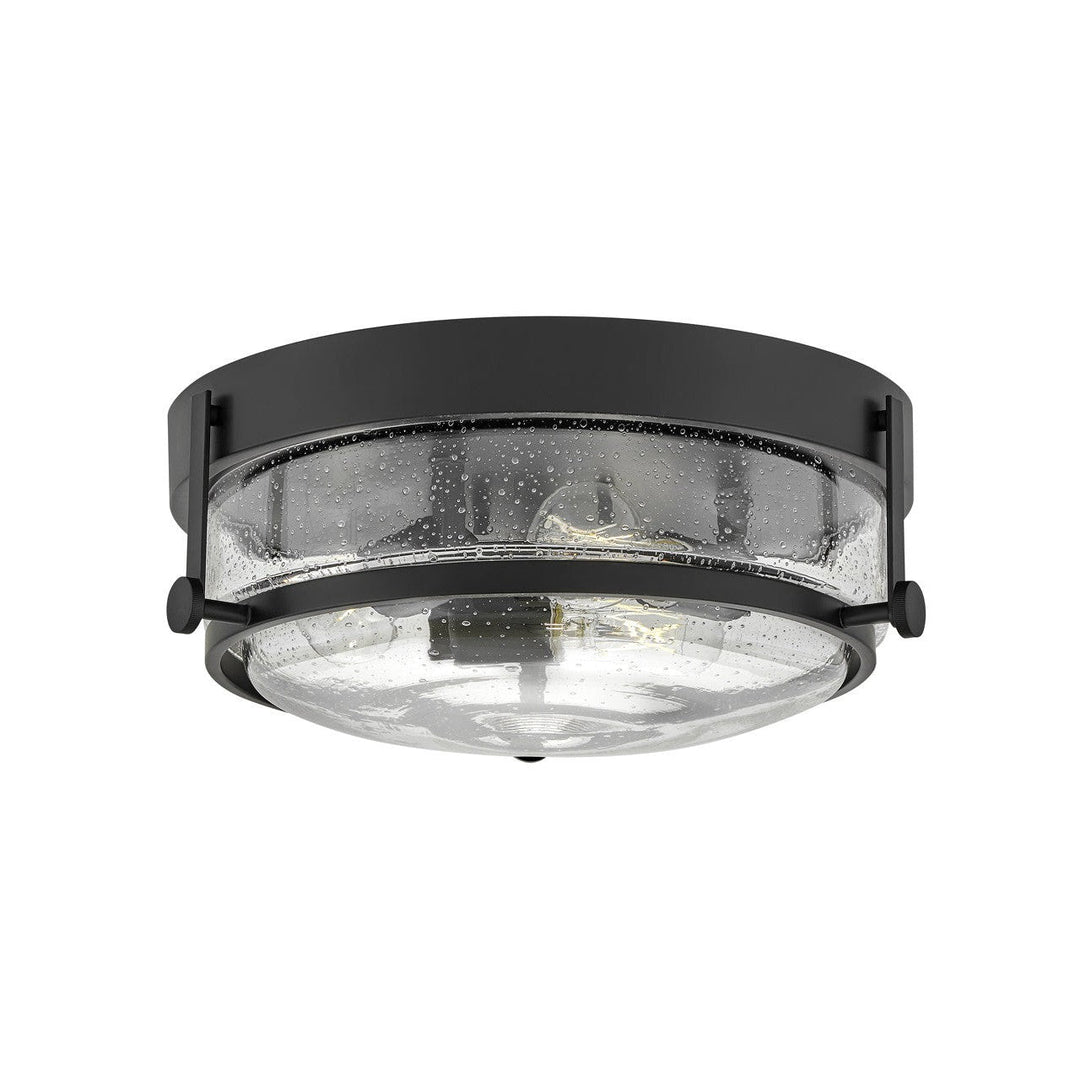 Hinkley Harper 3640BK-CS Ceiling Light - Black with Clear Seedy glass