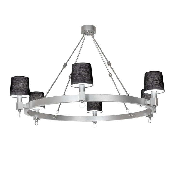 Meyda Tiffany Luebeck 229819 Chandelier Light - Nickel