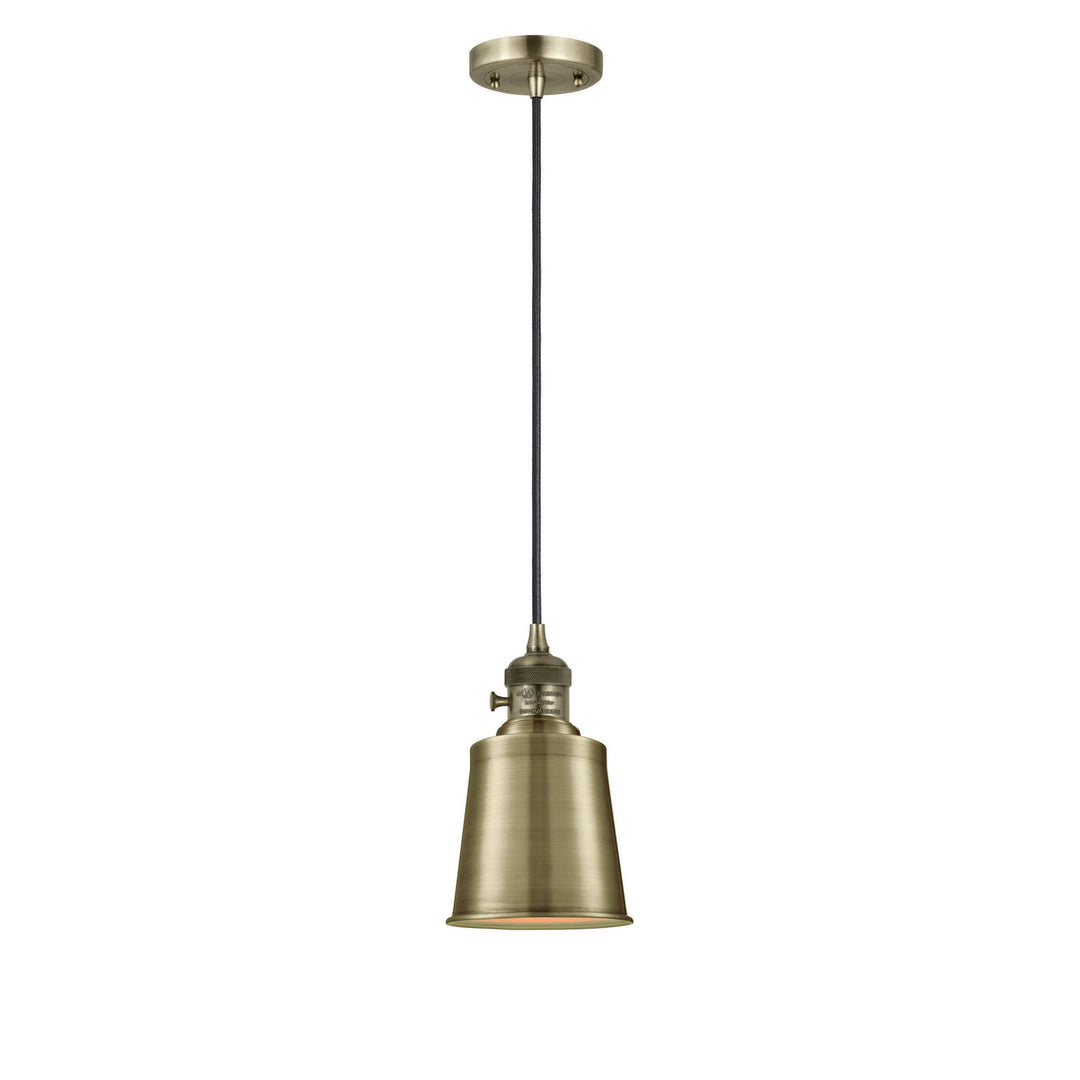 Innovations Franklin Restoration 201CSW-AB-M9-AB-LED Pendant Light - Antique Brass