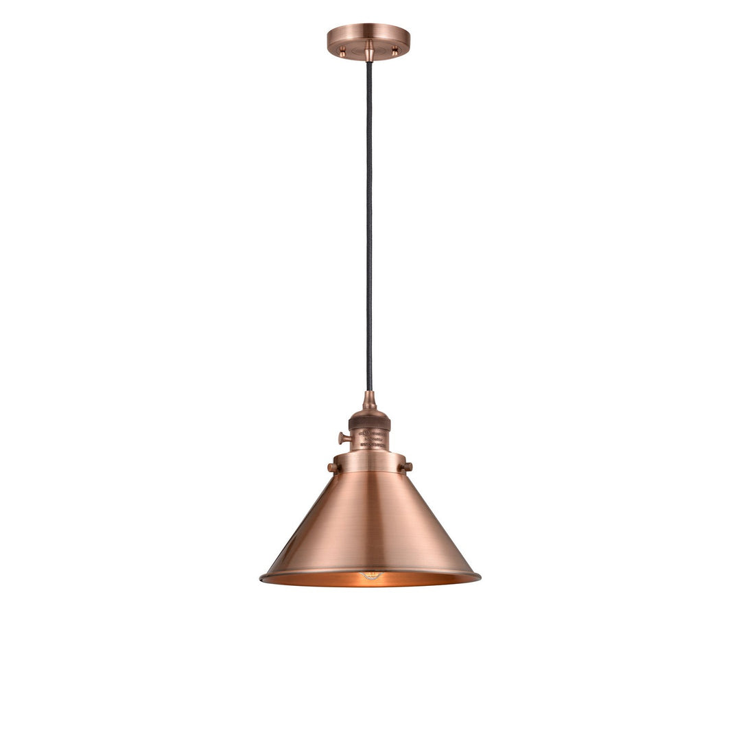 Innovations Franklin Restoration 201CSW-AC-M10-AC Pendant Light - Antique Copper