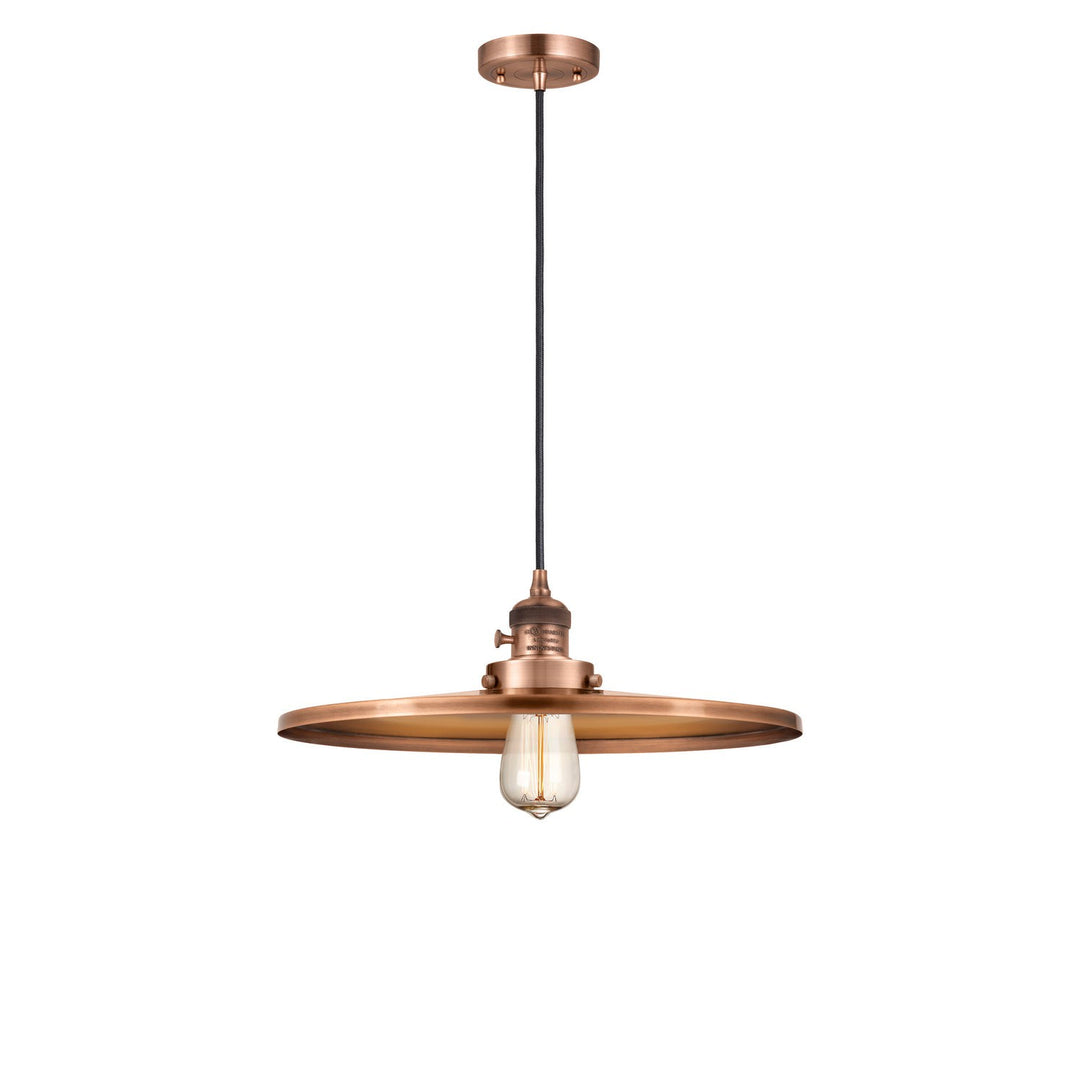 Innovations Franklin Restoration 201CSW-AC-MFR-AC-16 Pendant Light - Antique Copper