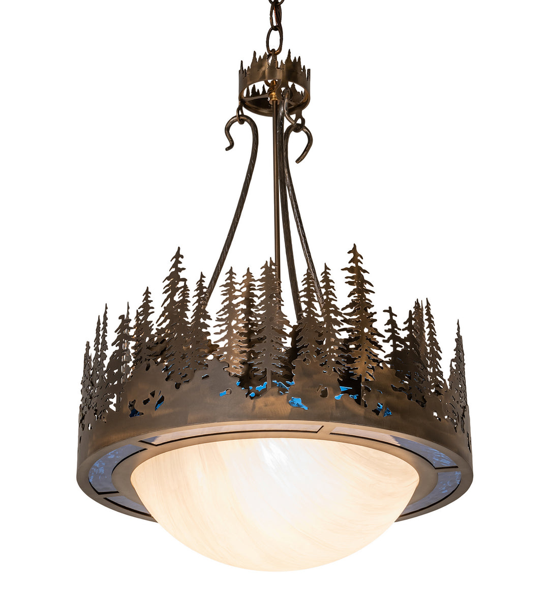 Meyda Tiffany Tall Pines 256060 Pendant Light - Antique Copper